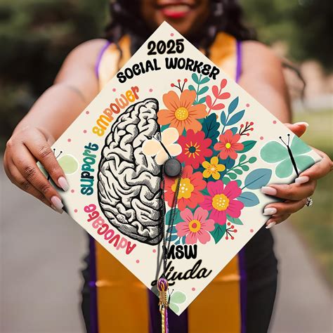 Express Your Passion for Social Work with these Captivating Cap Decoration Ideas