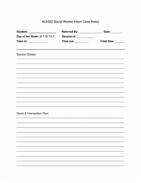 Social Work Case Notes Template Fresh Search Results for “social Work