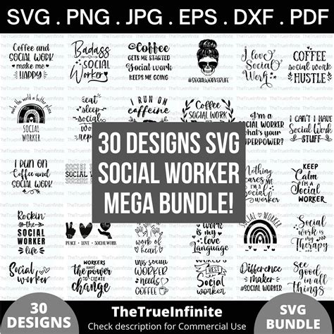 Download Social Worker Bundle Cut Files