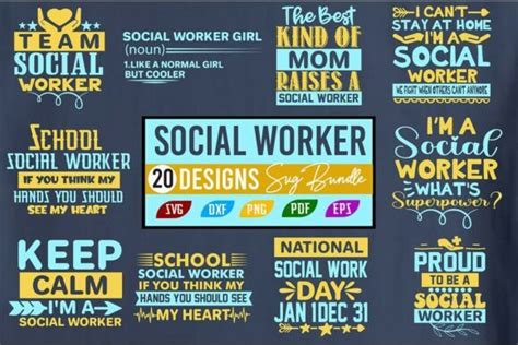 Download Social Worker Bundle Files For Crafts
