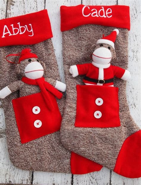 Sock Monkey Christmas Stocking
