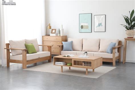 Exceptional Simplicity: Elegant Sofa Design with Wood Elements