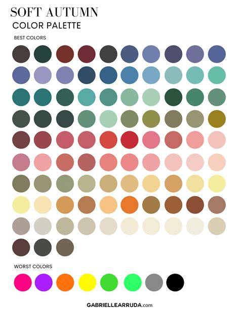 Soft Autumn Color Palette