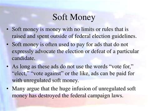 Mastering the Mystical Art of Soft Money Definition in Government Financing: Unlocking the Secrets Behind the Elusive Concept