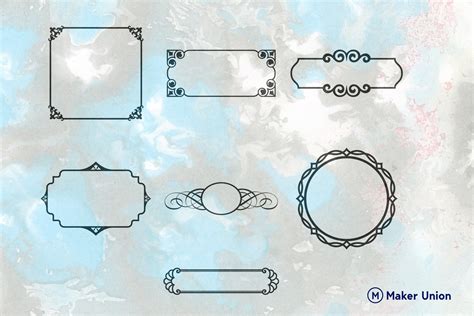 Download Soft Spring Clipart Frame Tags Files DXF Files