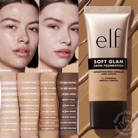 Soft glam makeup foundation