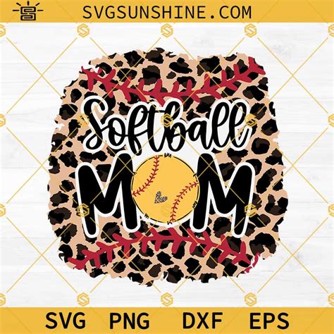 Download Softball Mom Leopard Files DXF Files