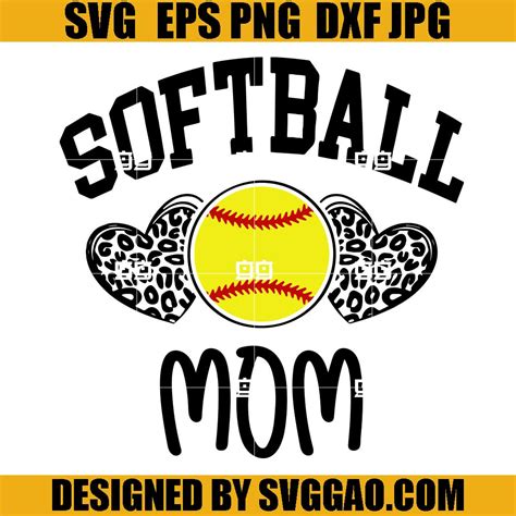 Download Softball Mom Leopard Files Free PSD Mockups