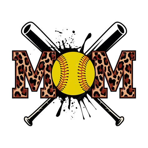 Download Softball Mom Leopard Printable