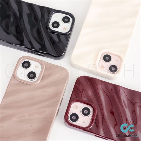 Softcase Silicone Glossy Wrinkle Fullcover Case for iPhone 11 12 13 14 15 Plus Pro Max