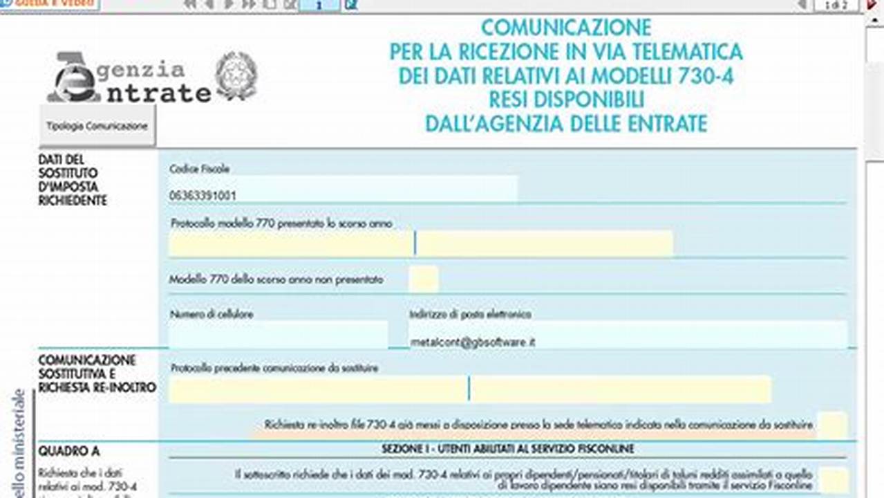 Software Avvisi Telematici Relativi Ai Modelli 2020