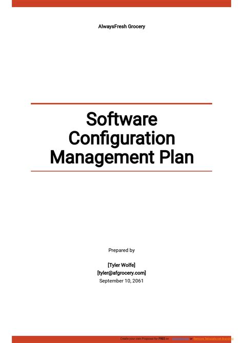 Awesome Software Configuration Management Plan Template Sparklingstemware
