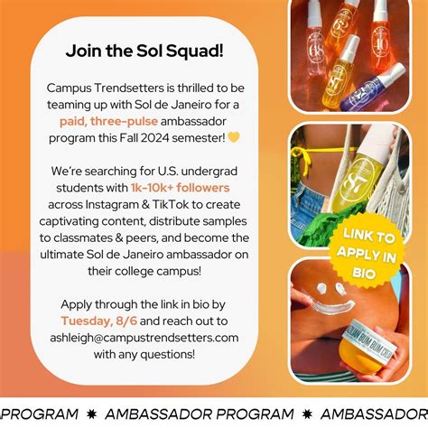 Sol De Janeiro Ambassador Program