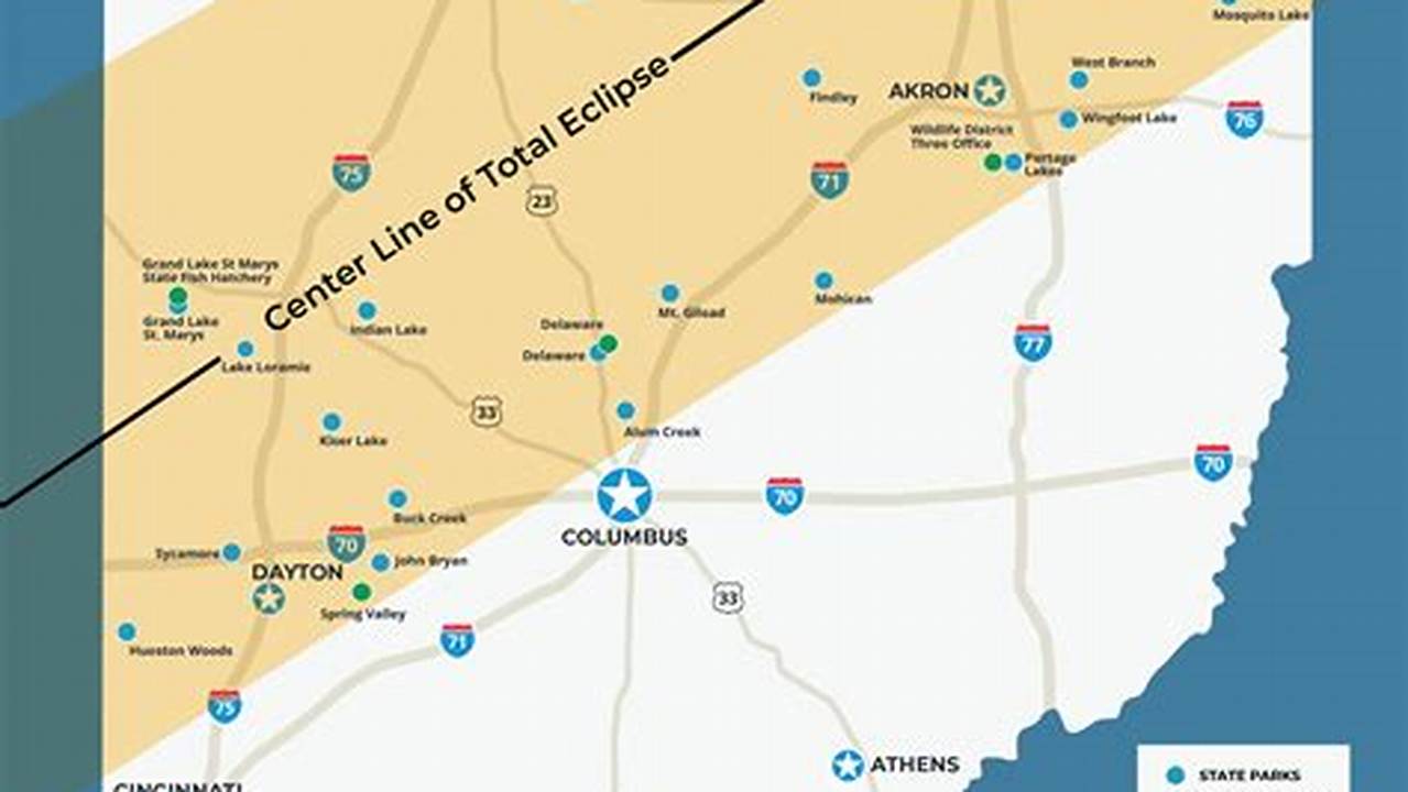 Solar Eclipse 2024 Pat2024 Solar Eclipse Path Ohio Time