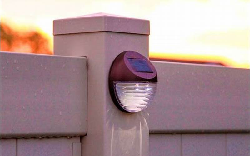 Solar Lights On Privacy Fence