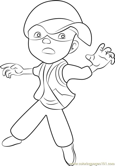 Solar Boboiboy Coloring Pages