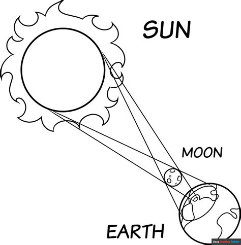 Solar Eclipse Coloring Sheet Printable