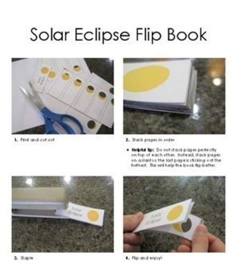 Solar Eclipse Flip Book Free Printable