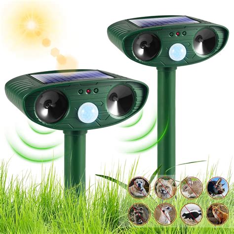 Protect Your Garden with Solar Ultrasonic Animal Repeller - An Eco-Friendly Solution!