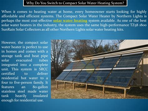 Solar Water Heaters Switch To At T