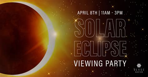 Solar eclipse viewing party
