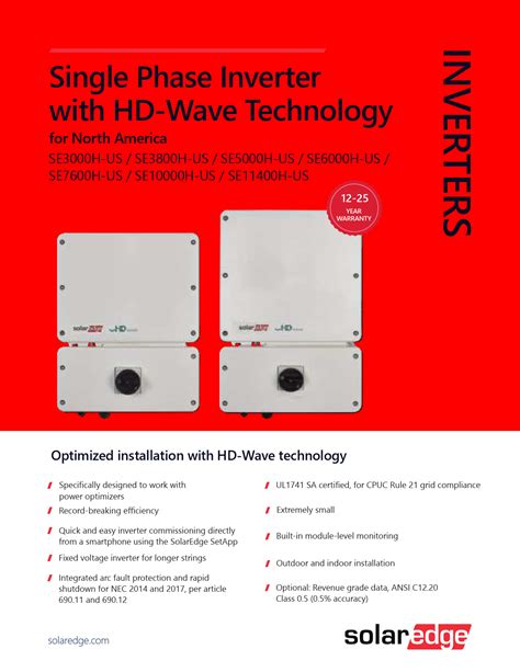 SolarEdge HD Wave Energy Usage Optimization