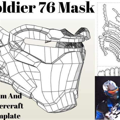 Soldier 76 Mask Template