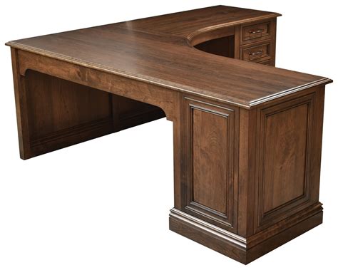 Furniture of America Roque Solid Wood Corner Office Table Wood corner desk, Corner writing