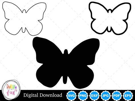 Solid Butterfly SVG 3