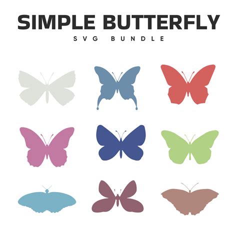 Solid Butterfly SVG 4