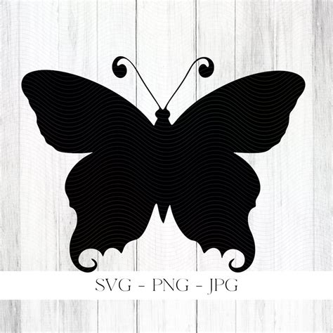 Solid Butterfly SVG 5