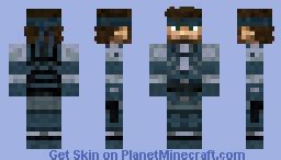 Unleash Your Inner Stealth with the Epic Solid Snake Minecraft Skin