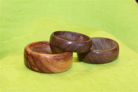 Solid Wood Rings