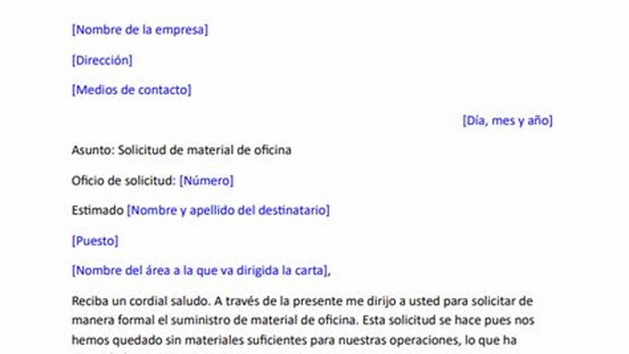 Soluciones A Los Problemas Relacionados Con El Modelo De Solicitud De Requerimiento De Materiales De Oficina, MX Modelo