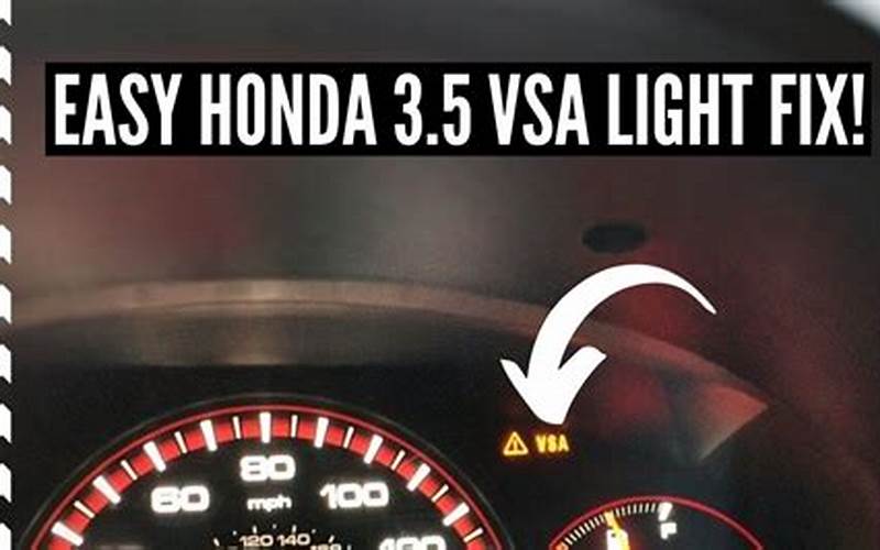 Solutions For Vsa Light Honda Odyssey