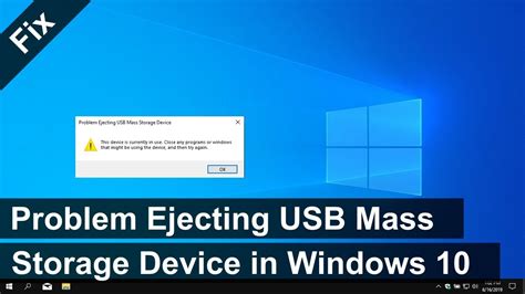 Solutions for USB ejecting problems in Windows 10