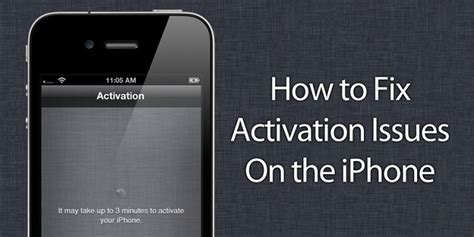 Solutions to fix iPhone activation error