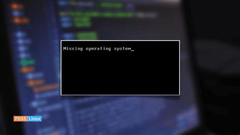Solve Missing Operating System