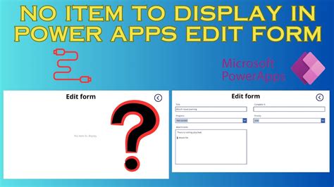 Solved: No item to display - Power Platform Community