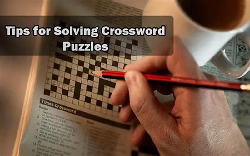 Solving Crossword Puzzle Tips