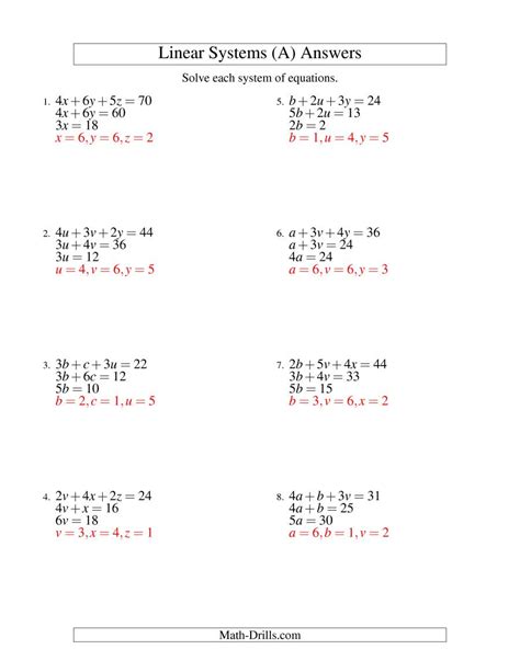 Solving Systems Of Equations Algebraically Worksheet — db-excel.com