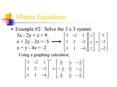Solving Systems Of Equations With Matrices Worksheet