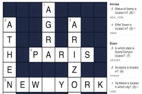 Solving crossword puzzles online