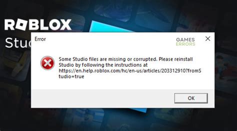 Some Studio Files are Missing or Corrupted in Roblox [Fixed]