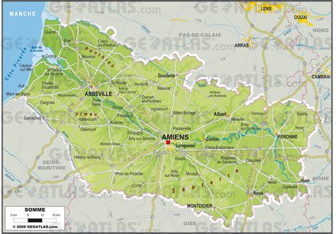 Somme Area Map