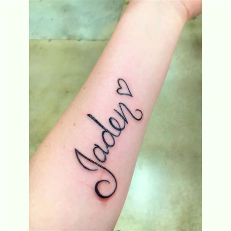 the two sons on the arm Baby name tattoos, Tattoos for