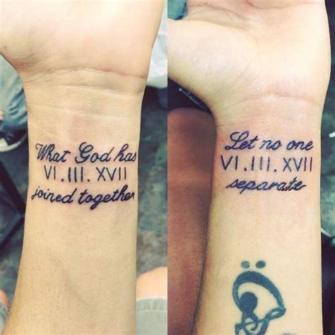 Song Lyric Tattoos For Couples
