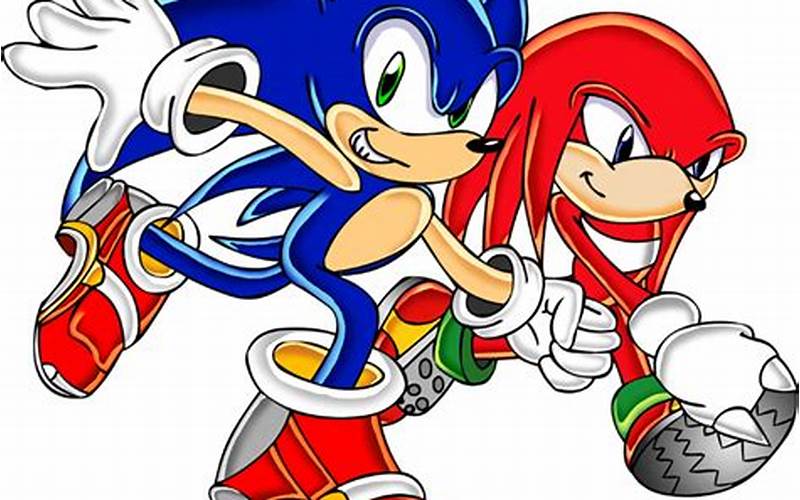 Sonic And Knuckles Running Together