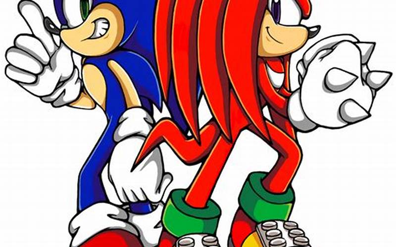 The Exciting World of Coloring with Sonic Knuckles Coloring Pages