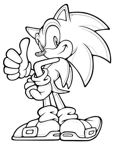Sonic Printable Coloring Page